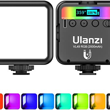 Ulanzi VL49 RGB Rechargeable Mini LED Light fe0102